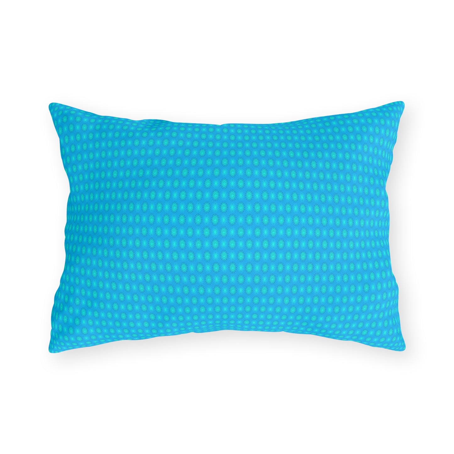 Light Blue Star-crossed Bodies Outdoor Pillow, 20" x 14"