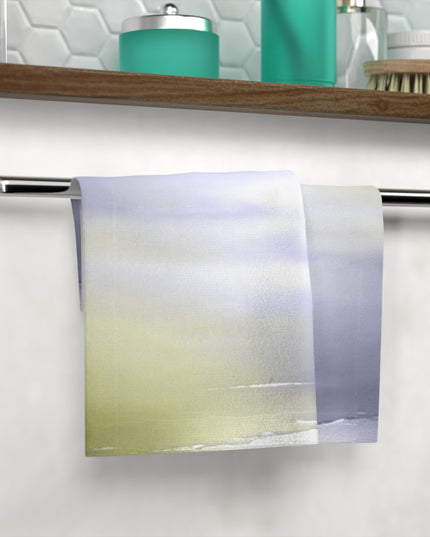 Lavender Sea Golden Fog Face Towel, 13" x 13"