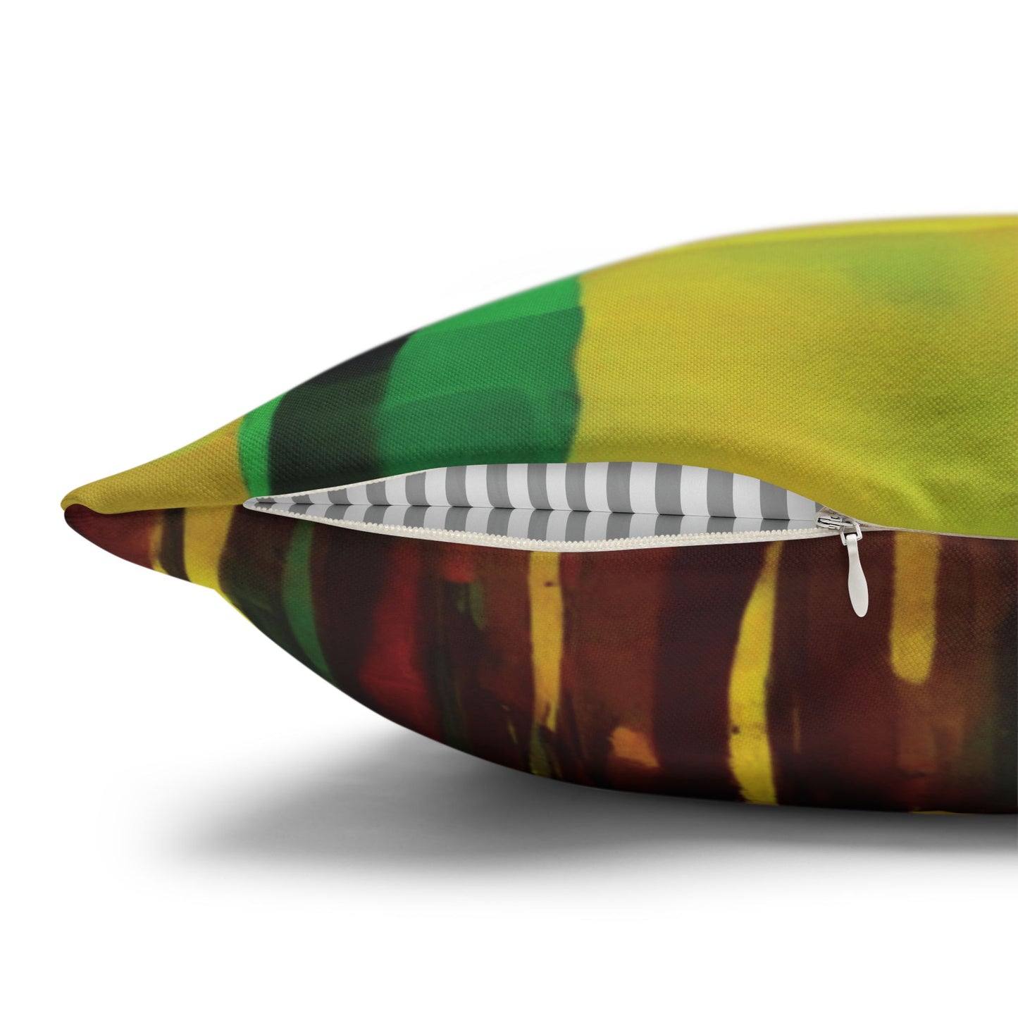 Striped Beta Spun Polyester Square Pillowcase, 14" x 14"