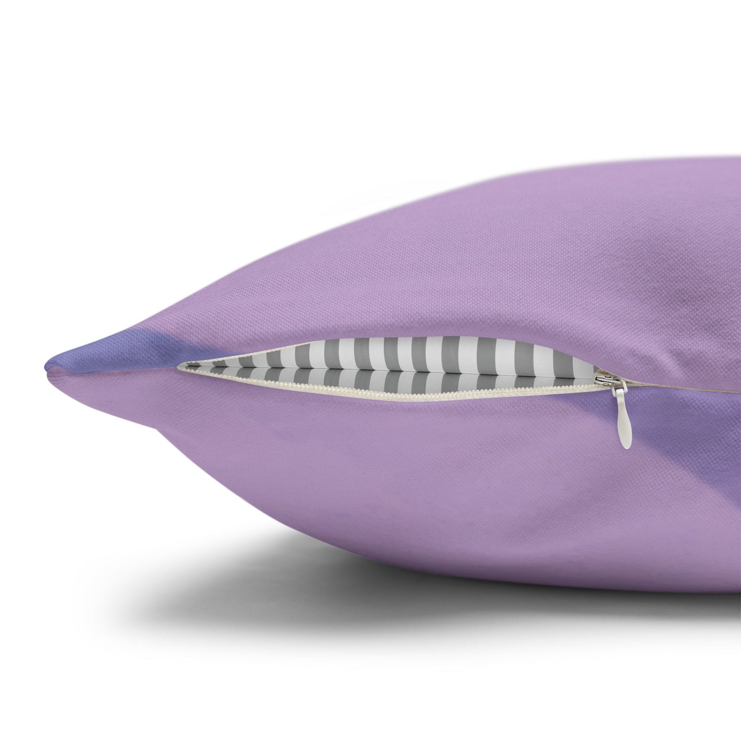 Pastel Purple Family Patches Spun Polyester Square Pillowcase, 14" x 14"