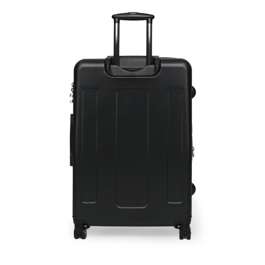 Magenta Shadow Large Suitcase with built in lock, 4 double-wheels, telescopic handle, and ABS back hard-shell