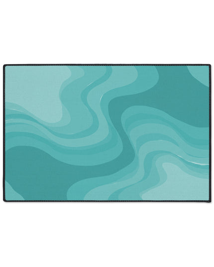 Tif Green Wavey 24" x 36" Heavy Duty Floor Mat