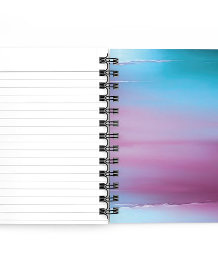 Wine Sea Blue Fog Sea Purple Fog Spiral Bound Journal, 5" x 7" 150 pages