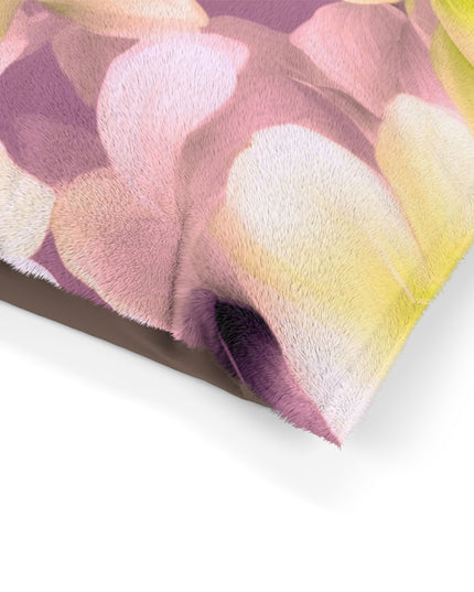 Lemon Blossom Floral Bunch Pet Bed, 50" × 40"