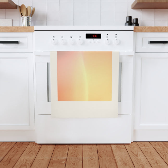 Hot Peach Fade 19.6" x 27.5" Cotton Tea Towel