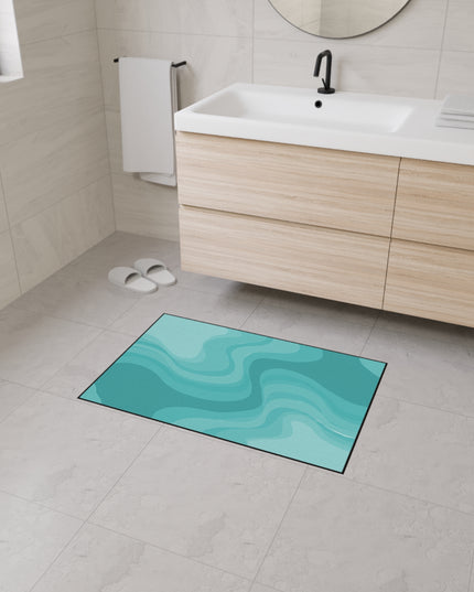 Tif Green Wavey 24" x 36" Heavy Duty Floor Mat