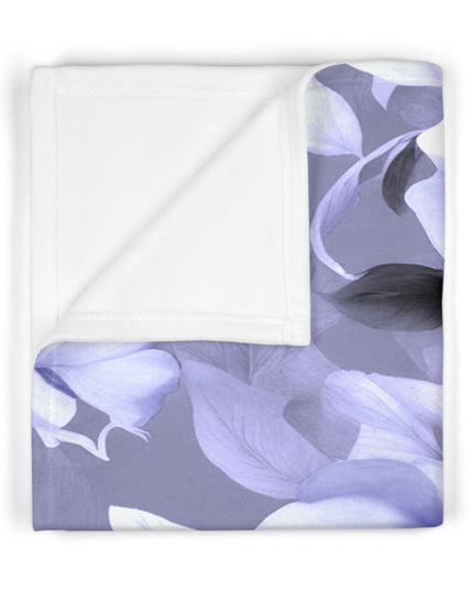 Indigo Blossom Floral Bunch Soft Fleece Baby Blanket, 30" x 40"