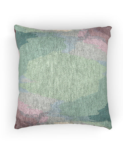 Green Sea Lavender Fog Woven Pillow, 17" x 18"