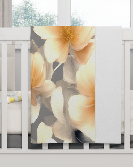 Soft Blossom Floral Bunch Soft Fleece Baby Blanket, 30" x 40"