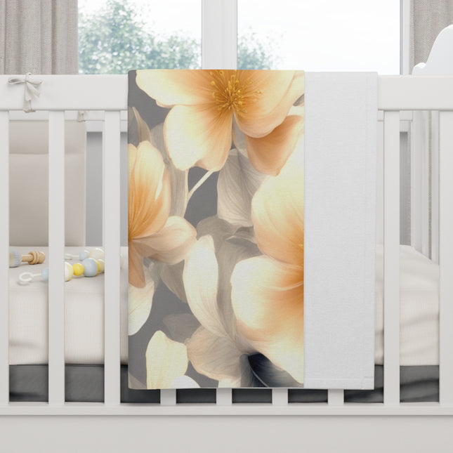 Soft Blossom Floral Bunch Soft Fleece Baby Blanket, 30" x 40"