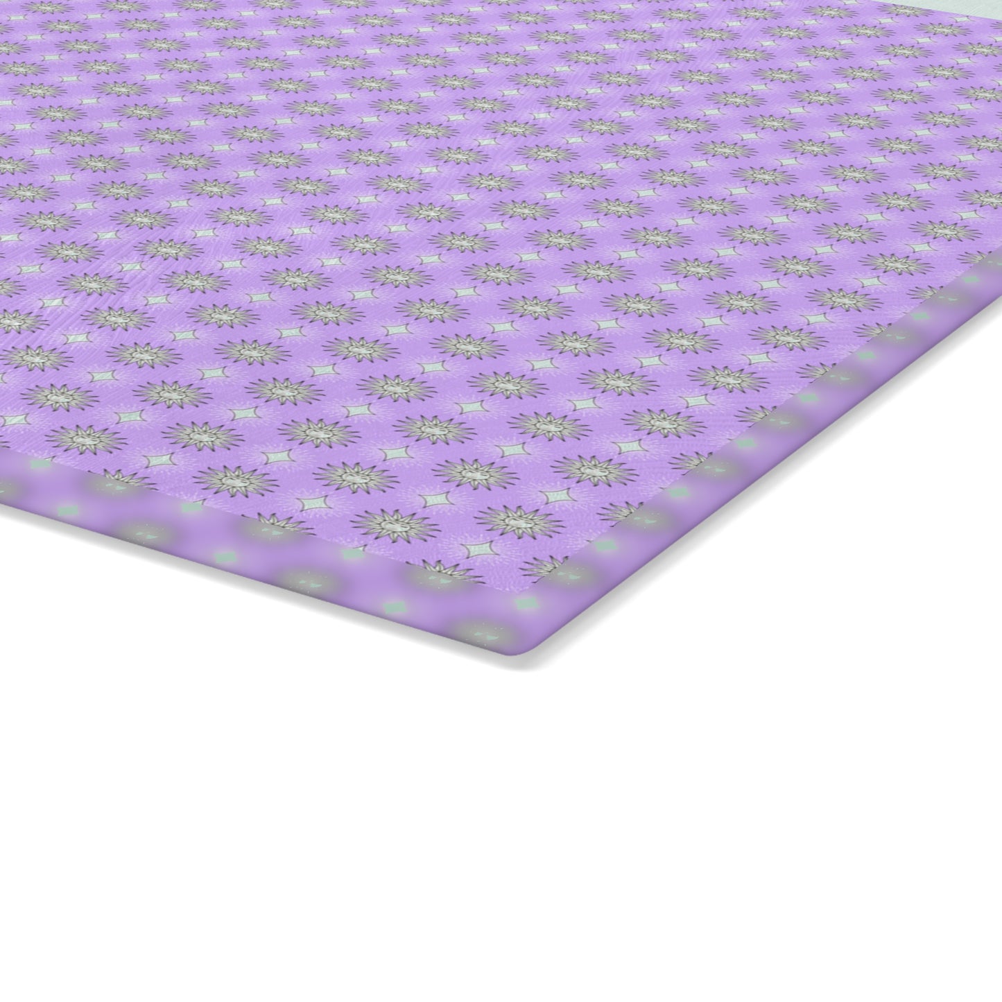 Lavender Star-crossed Bodies Glass Cutting Board, 11" x 15"