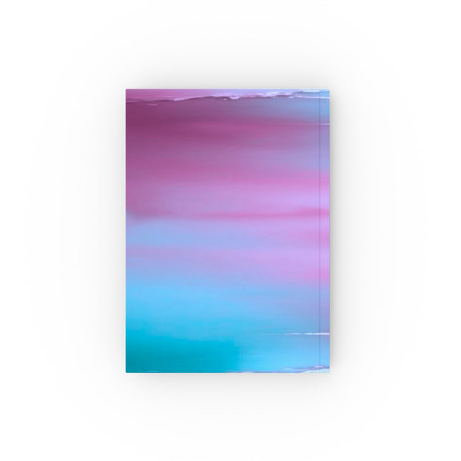 Wine Sea Blue Fog 5.2" x 7.4" Hard Backed Journal with 128 blank pages