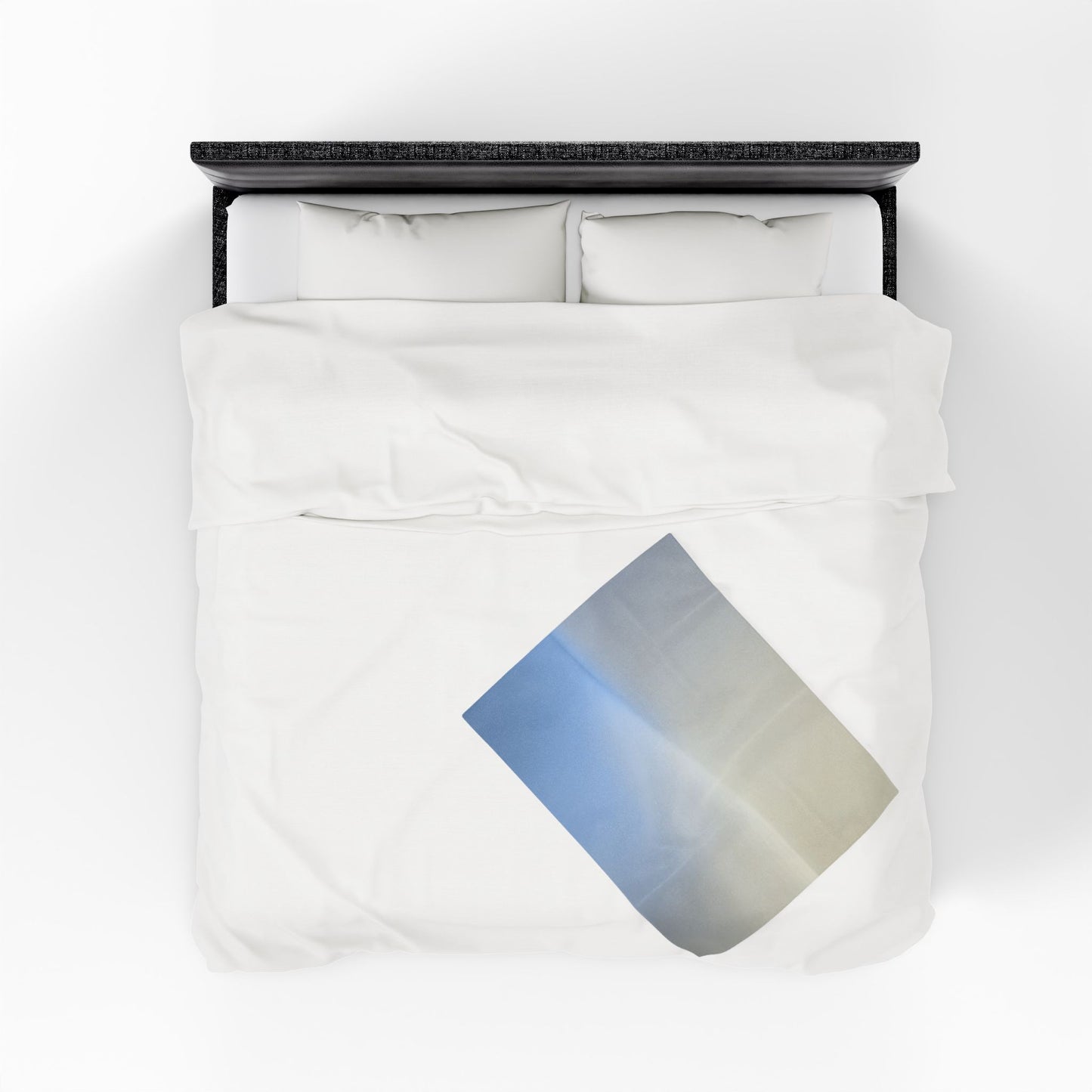 Cobalt Fade Velveteen Plush Blanket, 30" x 40"