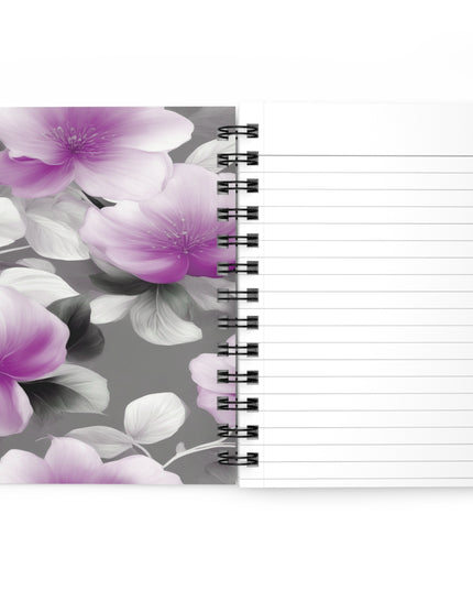 Purple Blossom Floral Bunch Bound Journal, 5" x 7" 150 pages