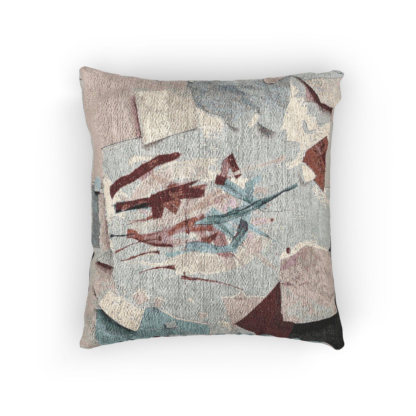 Light Pink Paper Paint Woven Pillow, 17" x 18"
