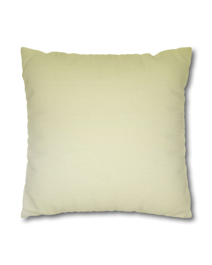 Lemon Fade Spun Polyester Square Pillowcase, 14" x 14"