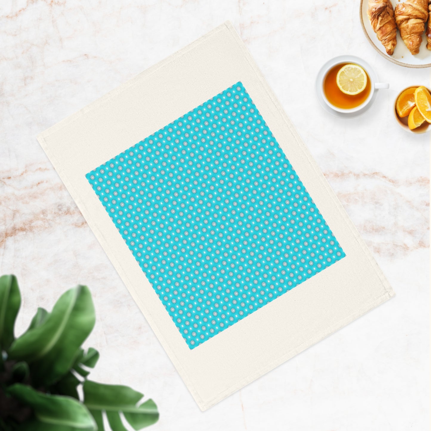 Tif Green Star-crossed Bodies Cotton Tea Towel 19.6" x 27.5"