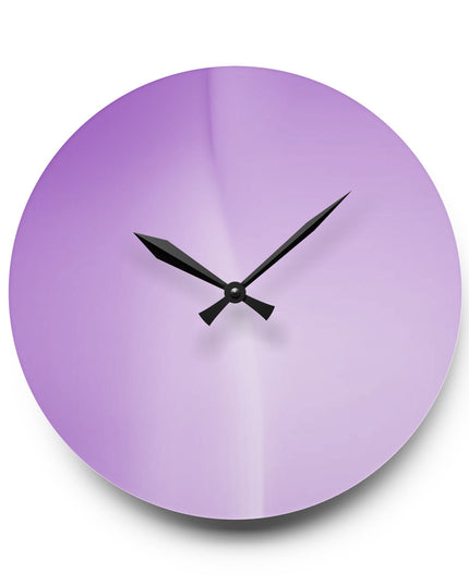 Soft Lavender Fade Acrylic Wall Clock, Round or Square, 10.75" x 10.75"