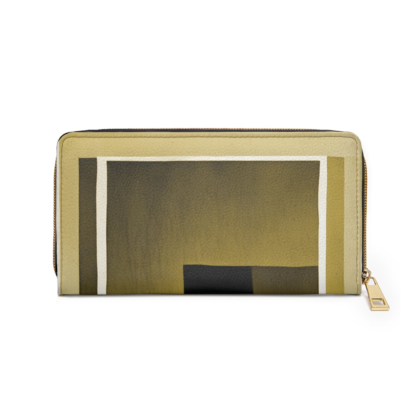 Tan Shadow Elegant Abstract Zipper Wallet - Stylish & Functional Accessory for Everyday Use
