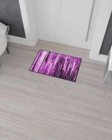 Striped Powder Lavender 18" x 27" Heavy Duty Floor Mat
