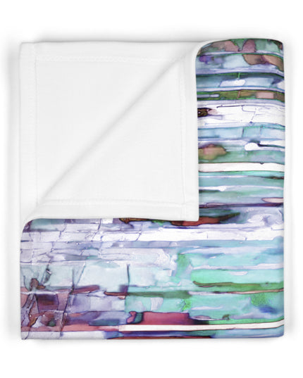 Striped Pastels Soft Fleece Baby Blanket, 30" x 40"