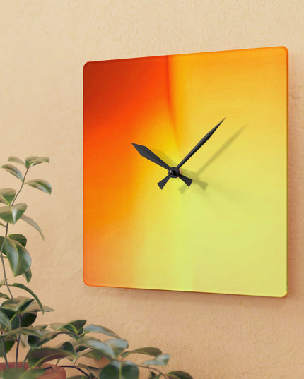 Phoenix Fade Acrylic Wall Clock, Round or Square, 10.75" x 10.75"
