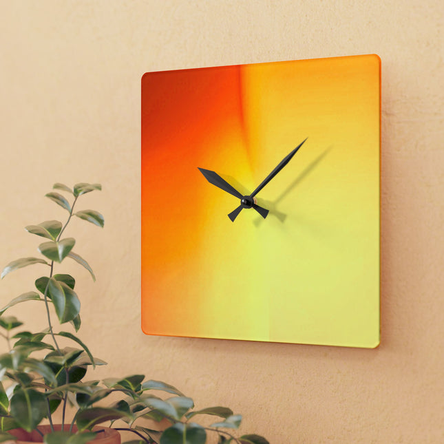 Phoenix Fade Acrylic Wall Clock, Round or Square, 10.75" x 10.75"