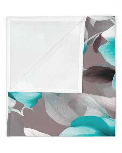 Tif Green Gray Floral Bunch Baby Swaddle 30″×40″ Blanket