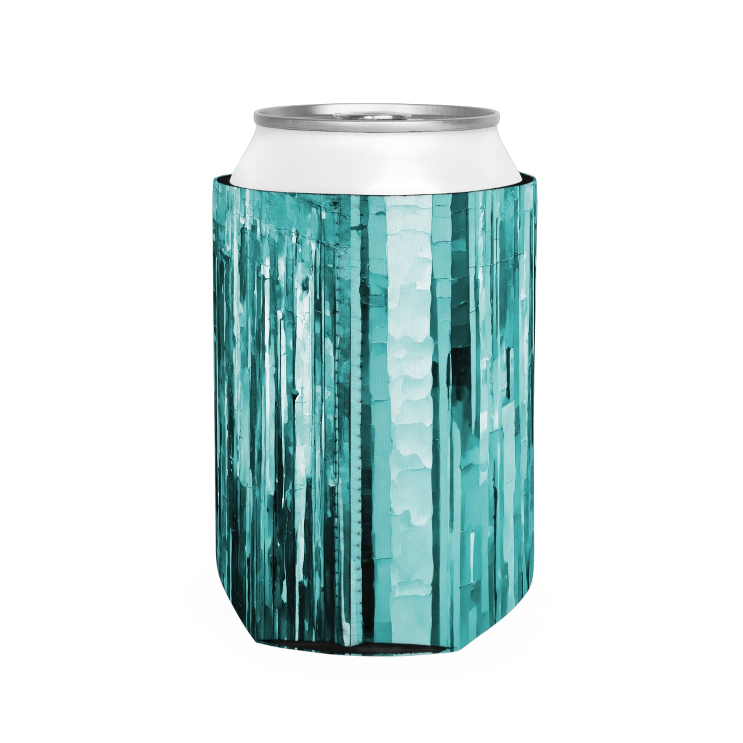 Striped Mint Pastel 12 oz Can Cooler Sleeve