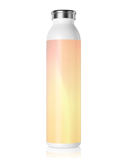 Hot Peach Fade Slim Water Bottle, 20 oz White