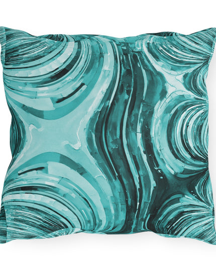 Uzi Spiral Tif Outdoor Pillow, 16" x 16"