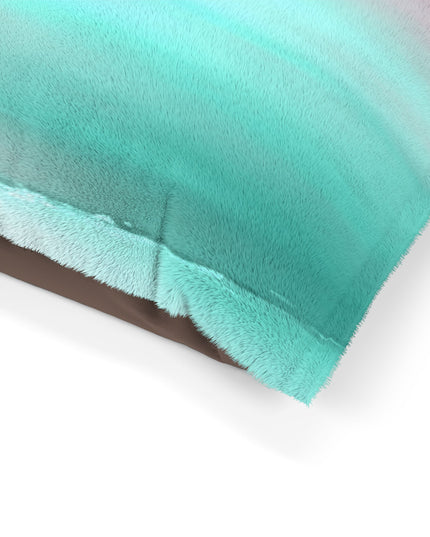 Green Sea Lavender Fog 28" × 18" Pet Bed