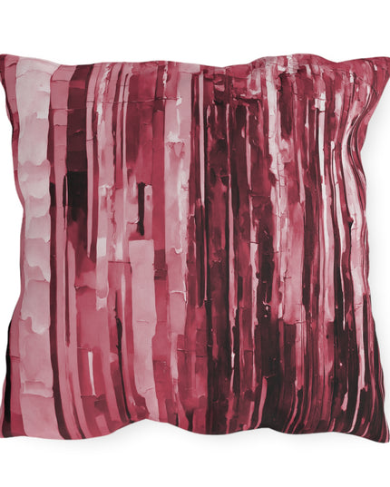 Striped Ruby 20" x 20" Outdoor Pillow
