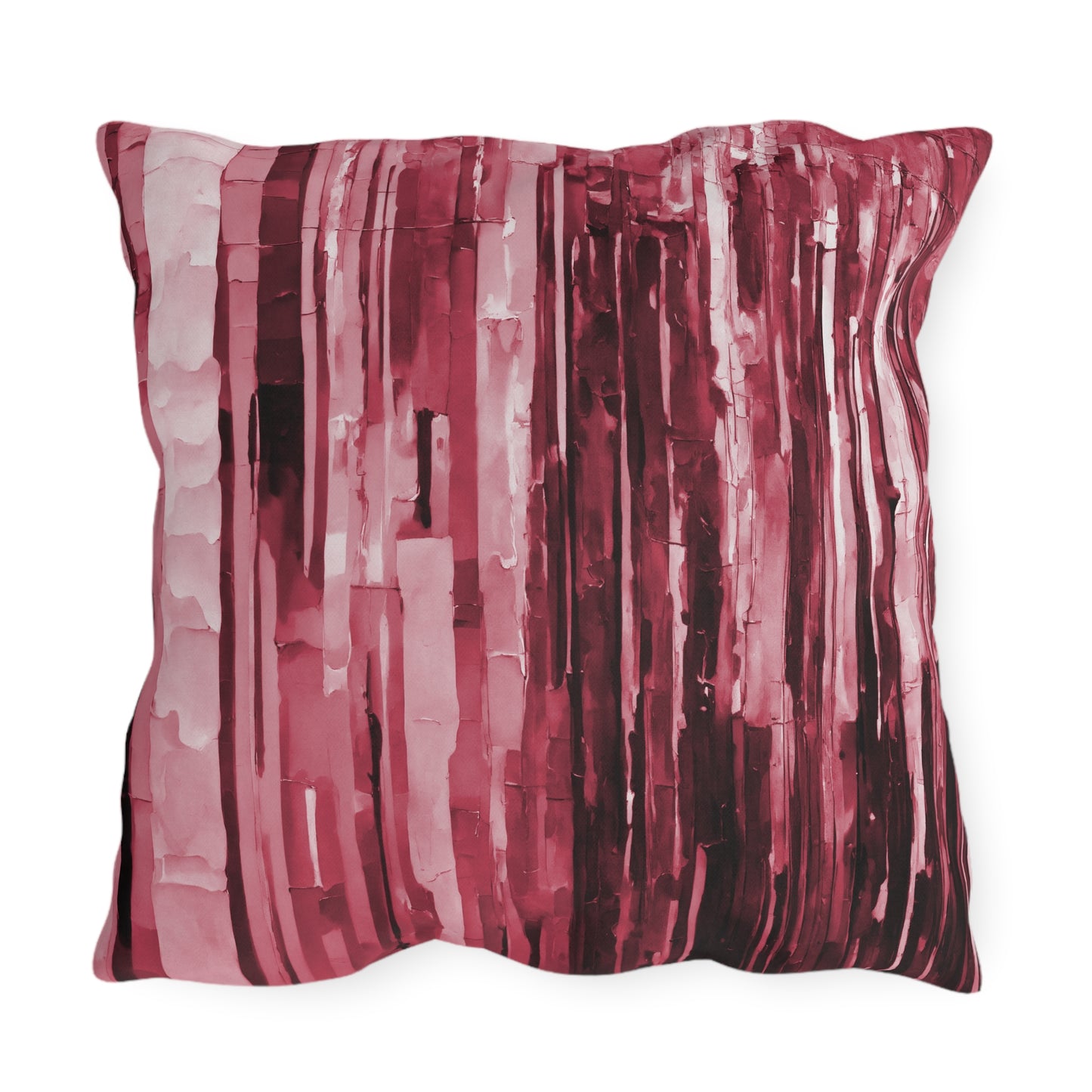Striped Ruby 20" x 20" Outdoor Pillow