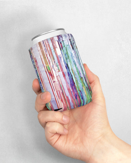 Striped Pastels 12 oz Can Cooler Sleeve
