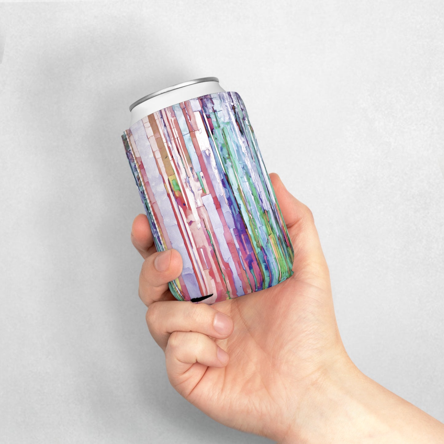 Striped Pastels 12 oz Can Cooler Sleeve