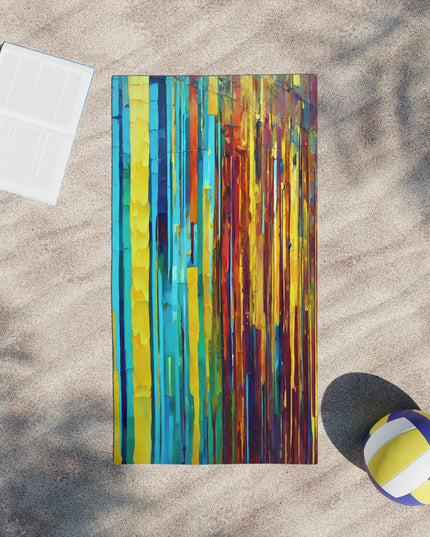 Striped Alpha Beach Towel, 18" x 27"