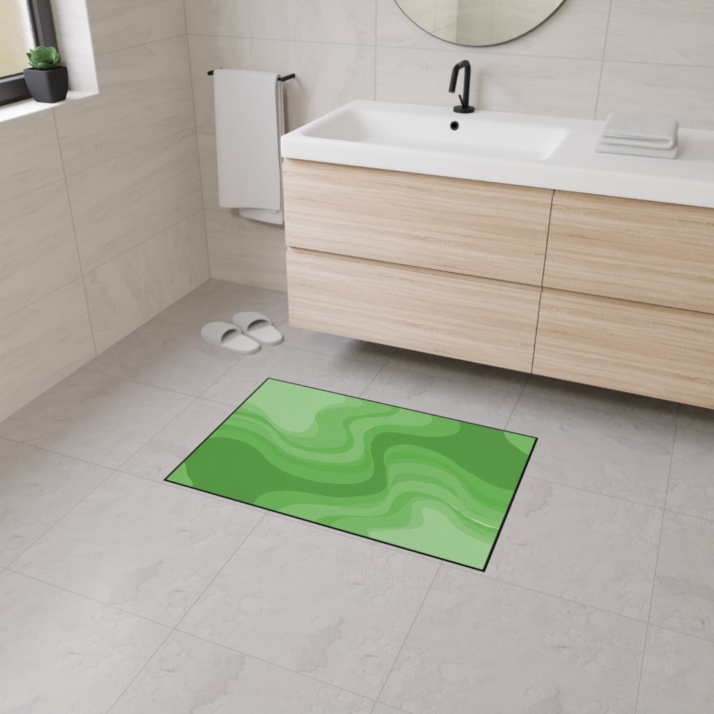 Greenie Meanie Wavey 24" x 36" Heavy Duty Floor Mat