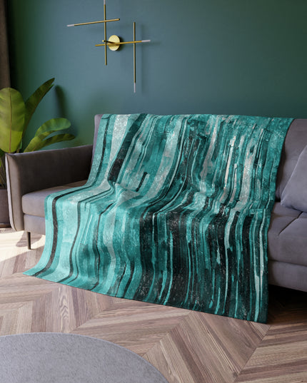 Striped TIf 50" x 60" Crushed Velvet Blanket