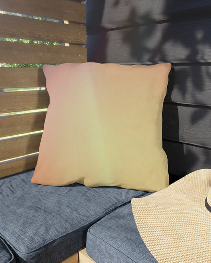 Hot Peach Fade 18" x 18" Outdoor Pillow