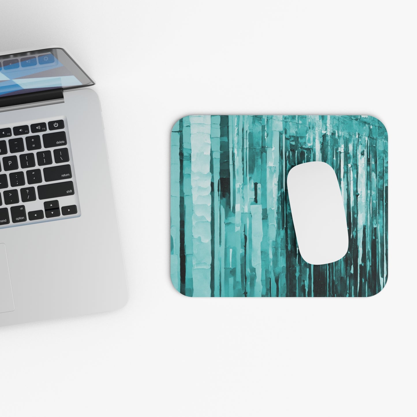 Striped Tif Mouse Pad, 9" x 8" Rectangle