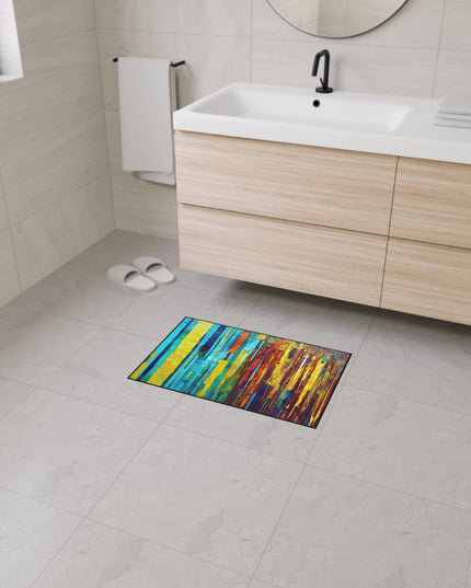 Striped Alpha 18" x 27" Heavy Duty Floor Mat