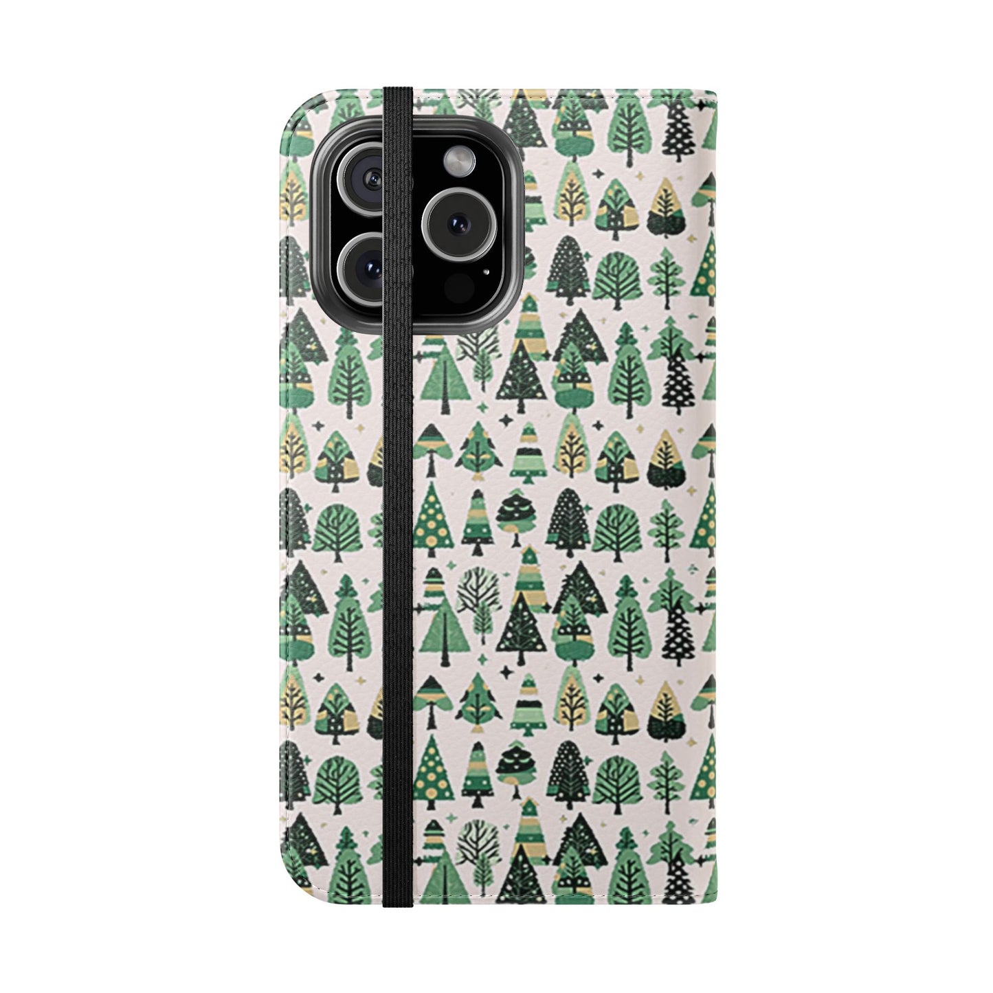 Mini Vintage Green Trees Flip Cases, Iphone 16 Pro Max