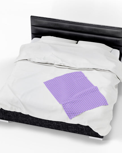 Lavender Star-crossed Bodies Velveteen Plush Blanket, 30" x 40"