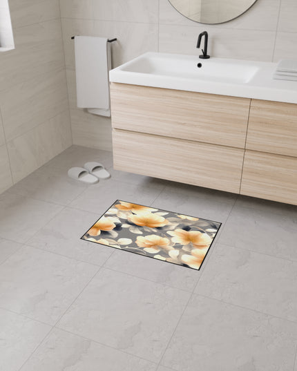 Soft Blossom Floral Bunch Heavy Duty Floor Mat, 18" x 27"