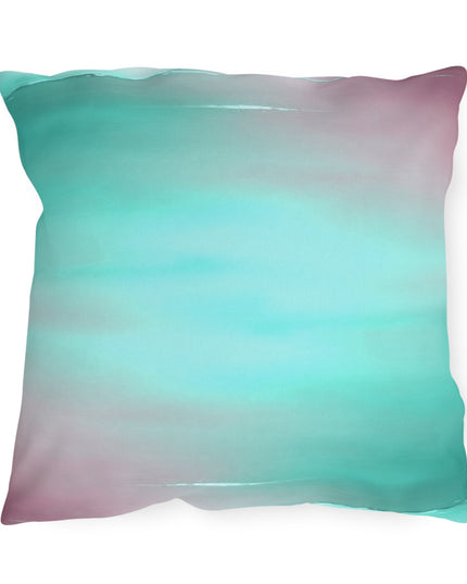 Green Sea Lavender Fog 18" x 18" Outdoor Pillow
