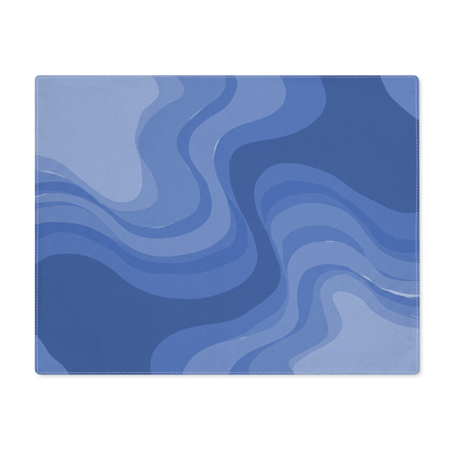 Deep Blue Wavey Placemat, 1 pc