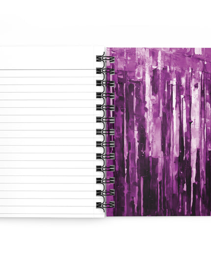 Striped Powder Lavender Spiral Bound Journal, 5" x 7" 150 pages