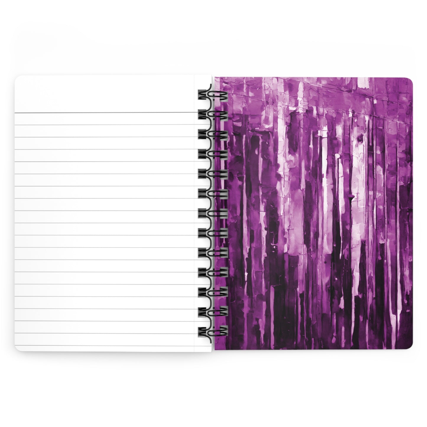 Striped Powder Lavender Spiral Bound Journal, 5" x 7" 150 pages