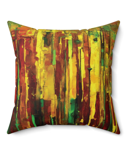Striped Beta 20" x 20" Faux Suede Square Pillow